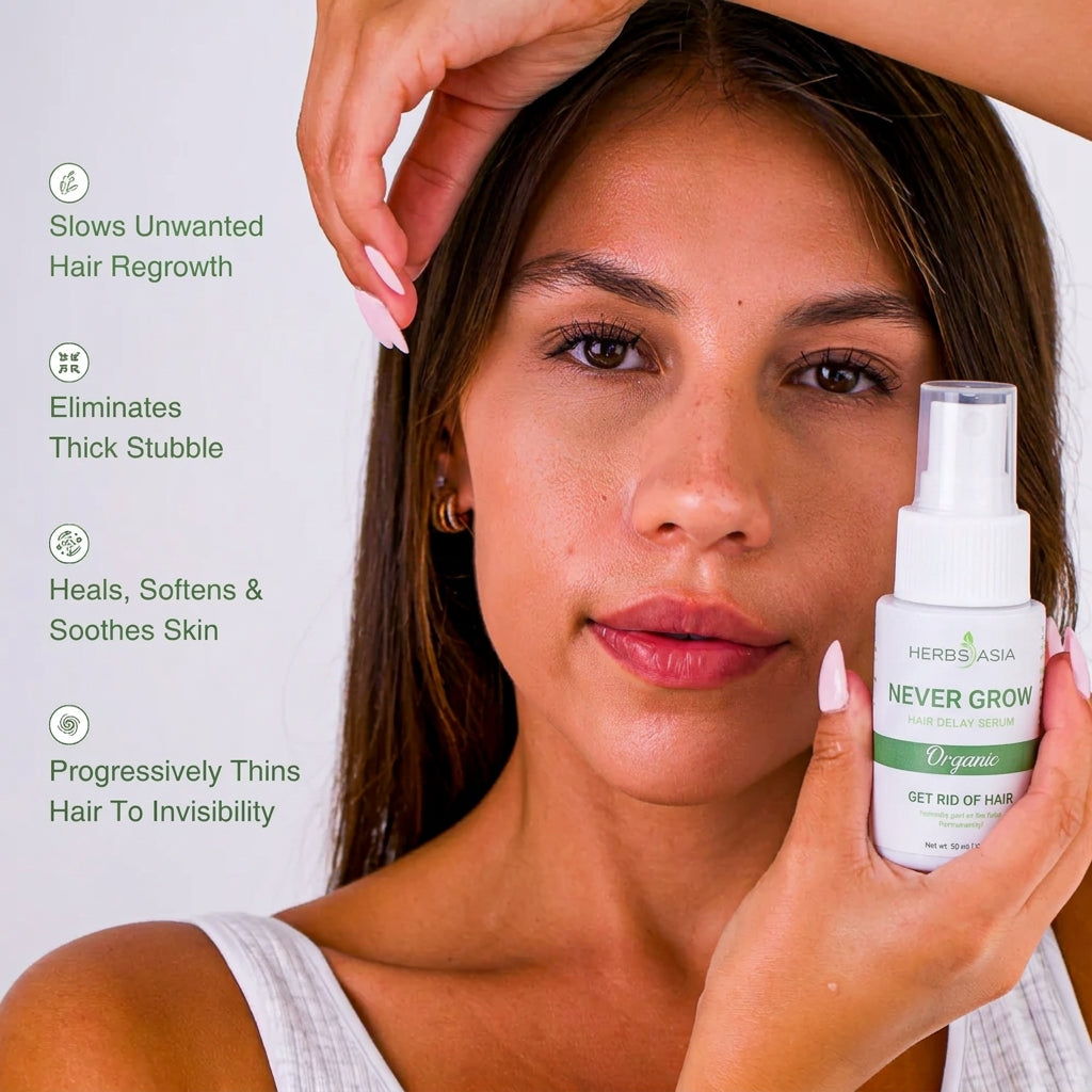 Herbsasia™ Never Grow Hair Delay Serum (Pack Of 2)