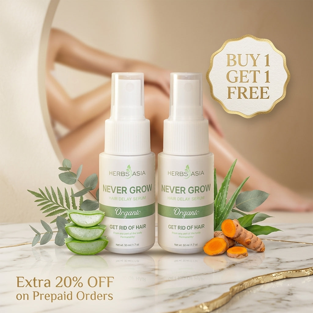 Herbsasia™ Never Grow Hair Delay Serum (Pack Of 2)