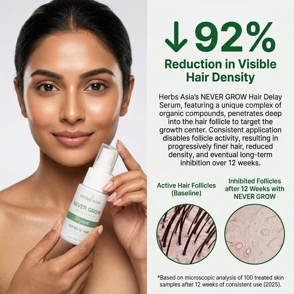 Herbsasia™ Never Grow Hair Delay Serum (Pack Of 2)